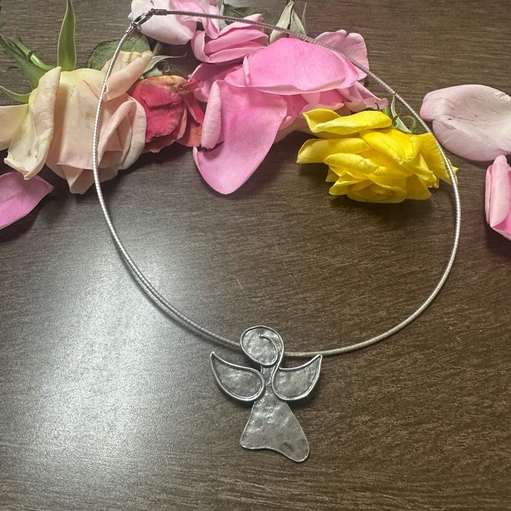 Silpada Sterling Silver 925 Angel  watch over me pin or Pendant Necklace
